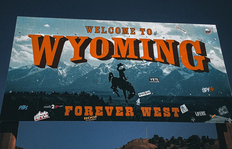 State of Wyoming Sign